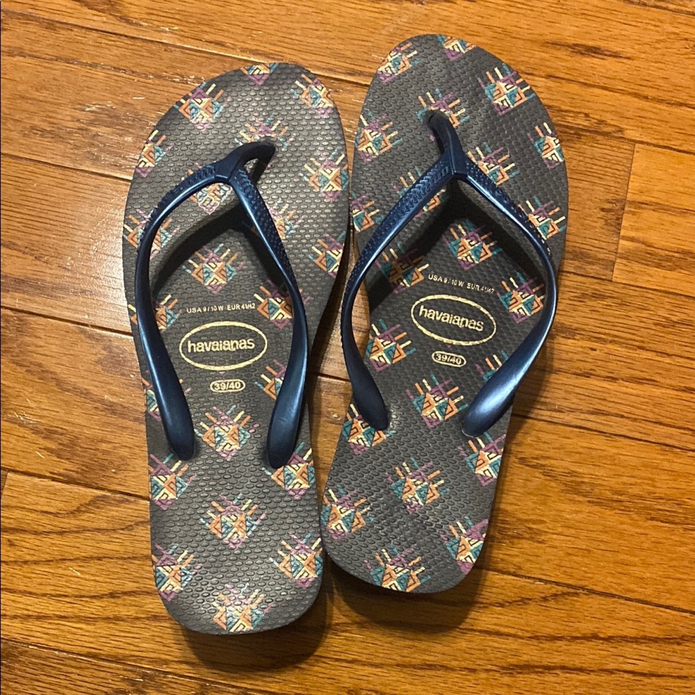 Havaianas Multicolor Patterned Flip Flops